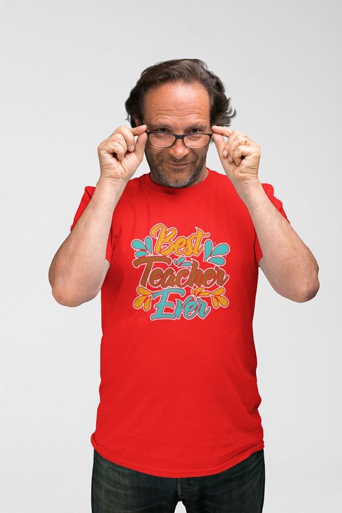 D&B Uni Polo ST00072 Teacher Rot-Größe 4XL