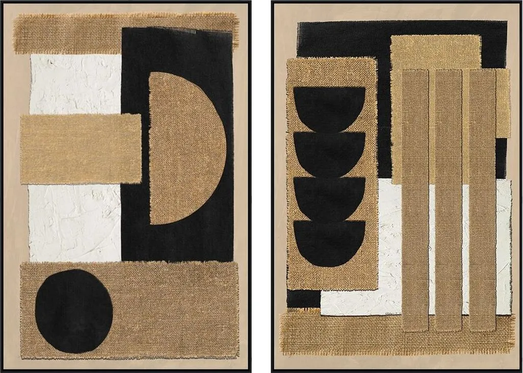 Tapis Image Home ESPRIT - Solution Déco Moderne Marron et Noir (2 Pièces)