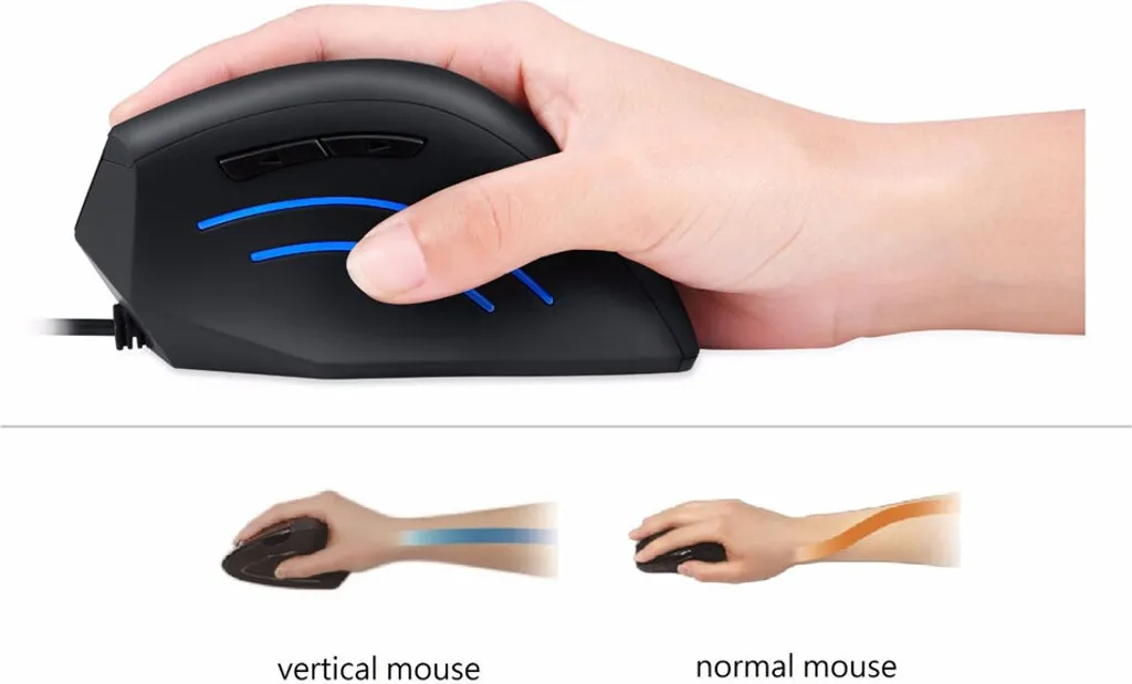 Souris Programmable Ergonomique Perixx PERIMICE-508 II Capteur Optique USB