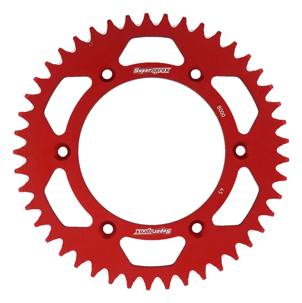 Couronne en Aluminium Rouge 45 Dents 520 - Ultra Légère et Durable