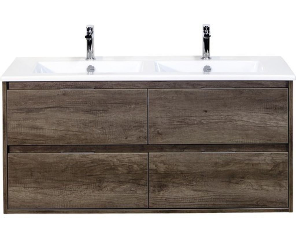 Sanox Badmöbel-Set Porto BxHxT 121 x 57 x 51 cm Frontfarbe Produktbild 