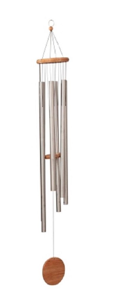 Windspiel 5 Klangröhren aus Metall  20cm lang Klangspiel Feng Shui Mobile 