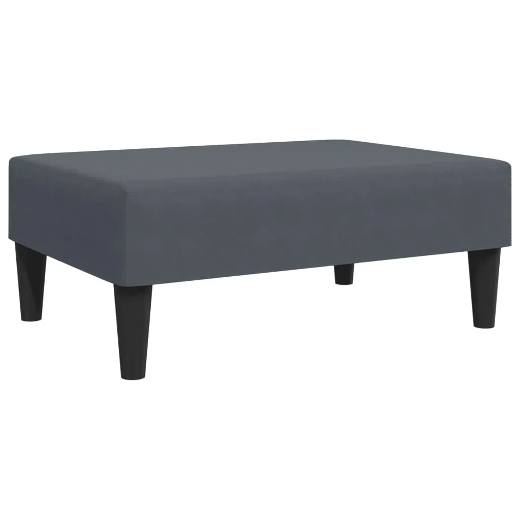 Sgabello Velluto vidaXL Grigio Scuro 77x55x31 | Comfort da Sogno