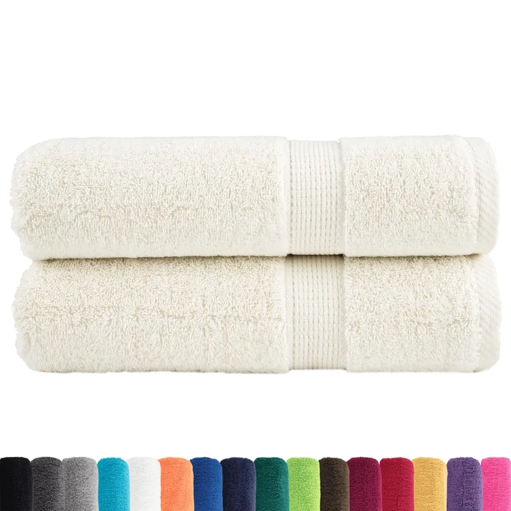Asciugamani Premium vidaXL SOLUND 100x150cm | 2 Pezzi Cotone 600gsm