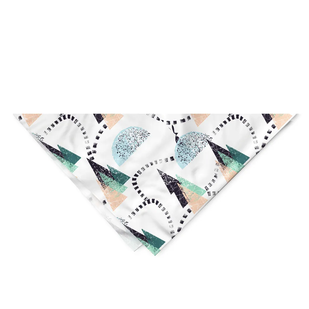 Accessorio Natale Cane ABAKUHAUS Bandana Coniglio Bosco Neve 55cm - 2