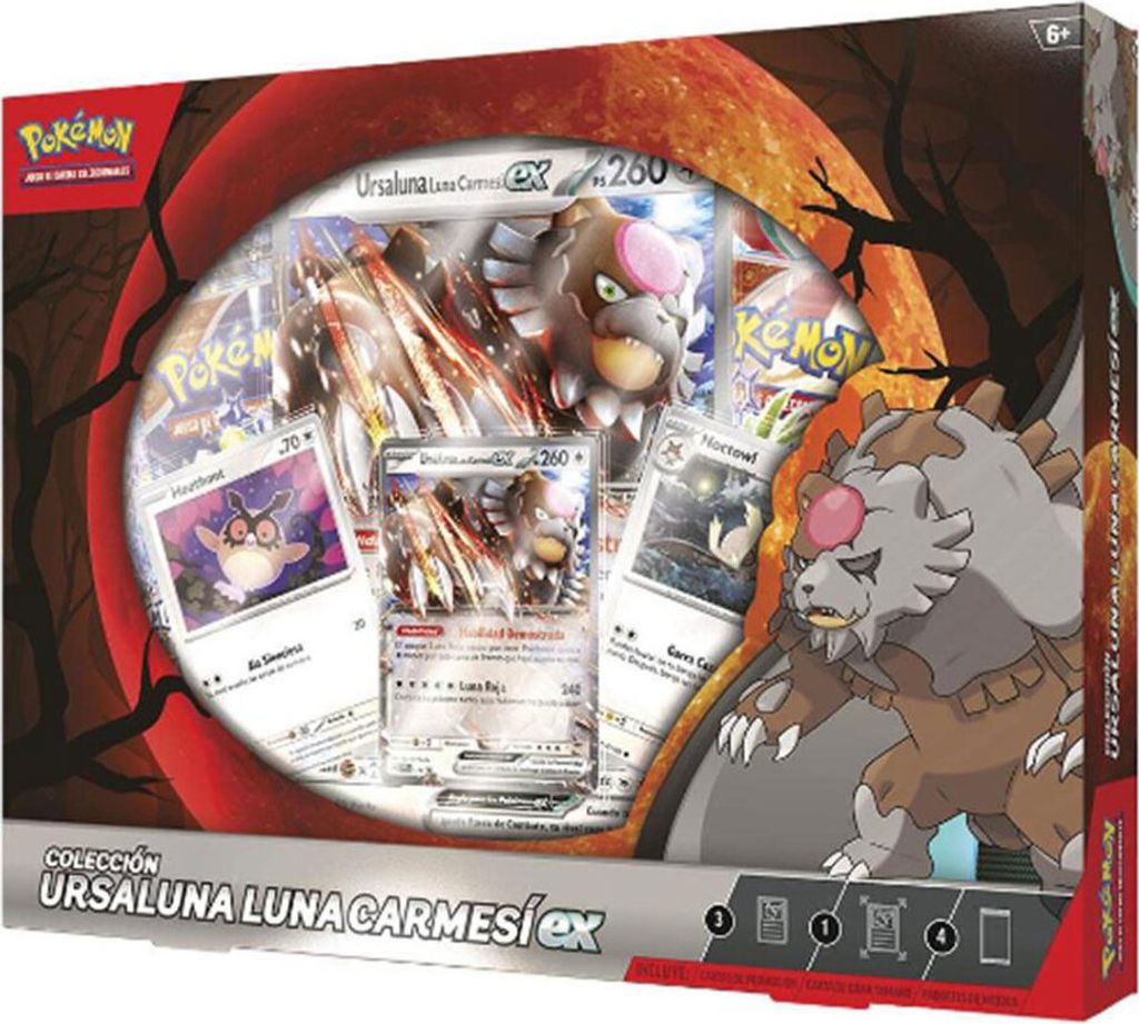 Pokemon Trading Card Game Ursaluna Luna Carmesí Ex Sammelkarten Durchsichtig Spanish Durchsichtig Spanish
