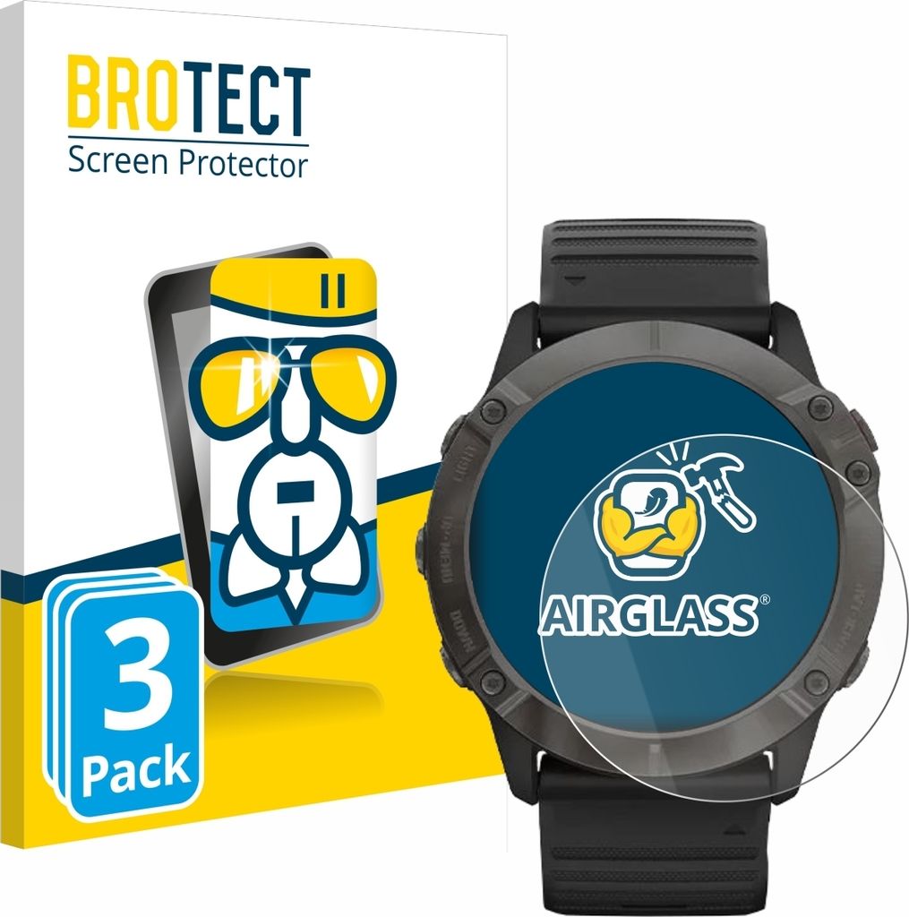 3x BROTECT Schutzglas für Garmin Fenix 6X Pro Solar Produktbild 