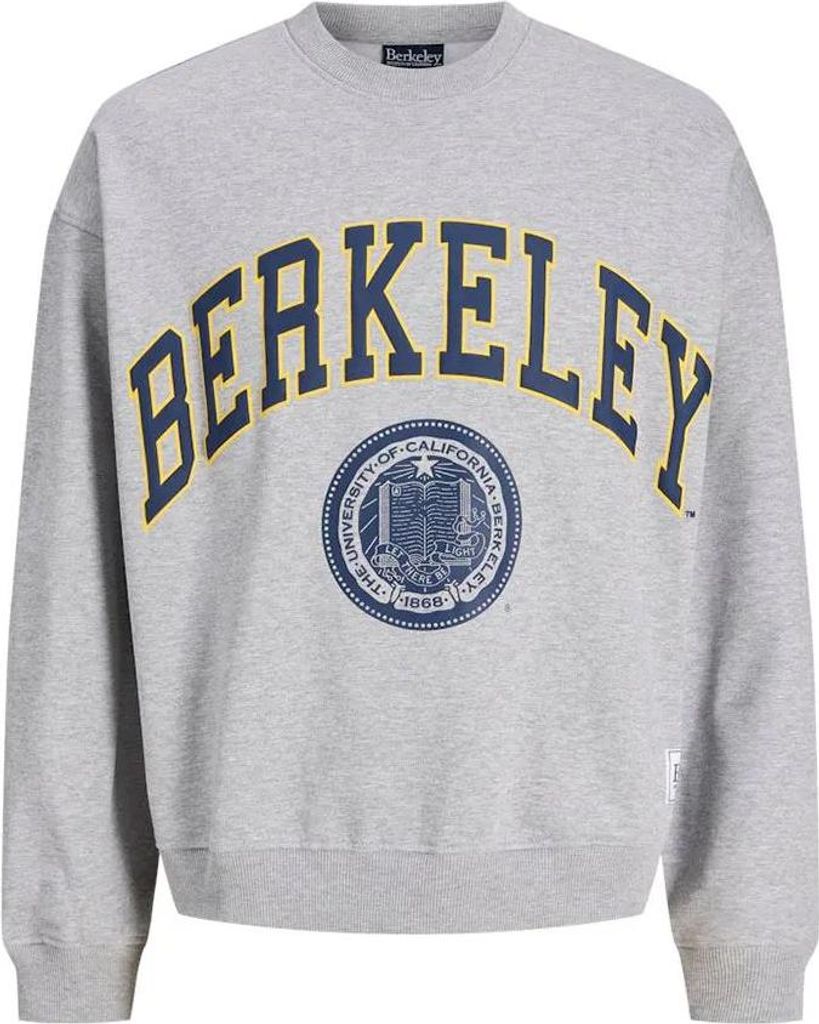 Jack & Jones Berkeley Styd Sweatshirt Grau L Herren Grau L