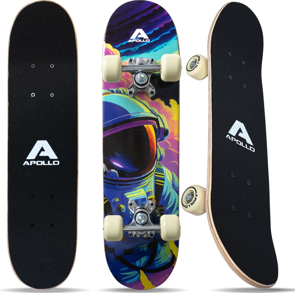 Apollo Kinder Skateboard 61 x 15,5 cm, kleines Komplett Produktbild 