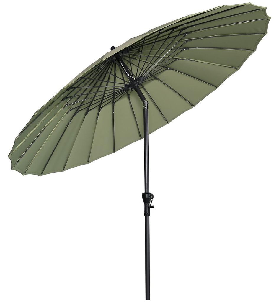 Garden Impressions Manilla Sonnenschirm - Ø250 cm - carbon black - olive
