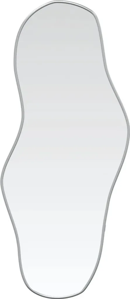 Specchio da Parete Argento 70x30 cm | Specchiera Rettangolare Design