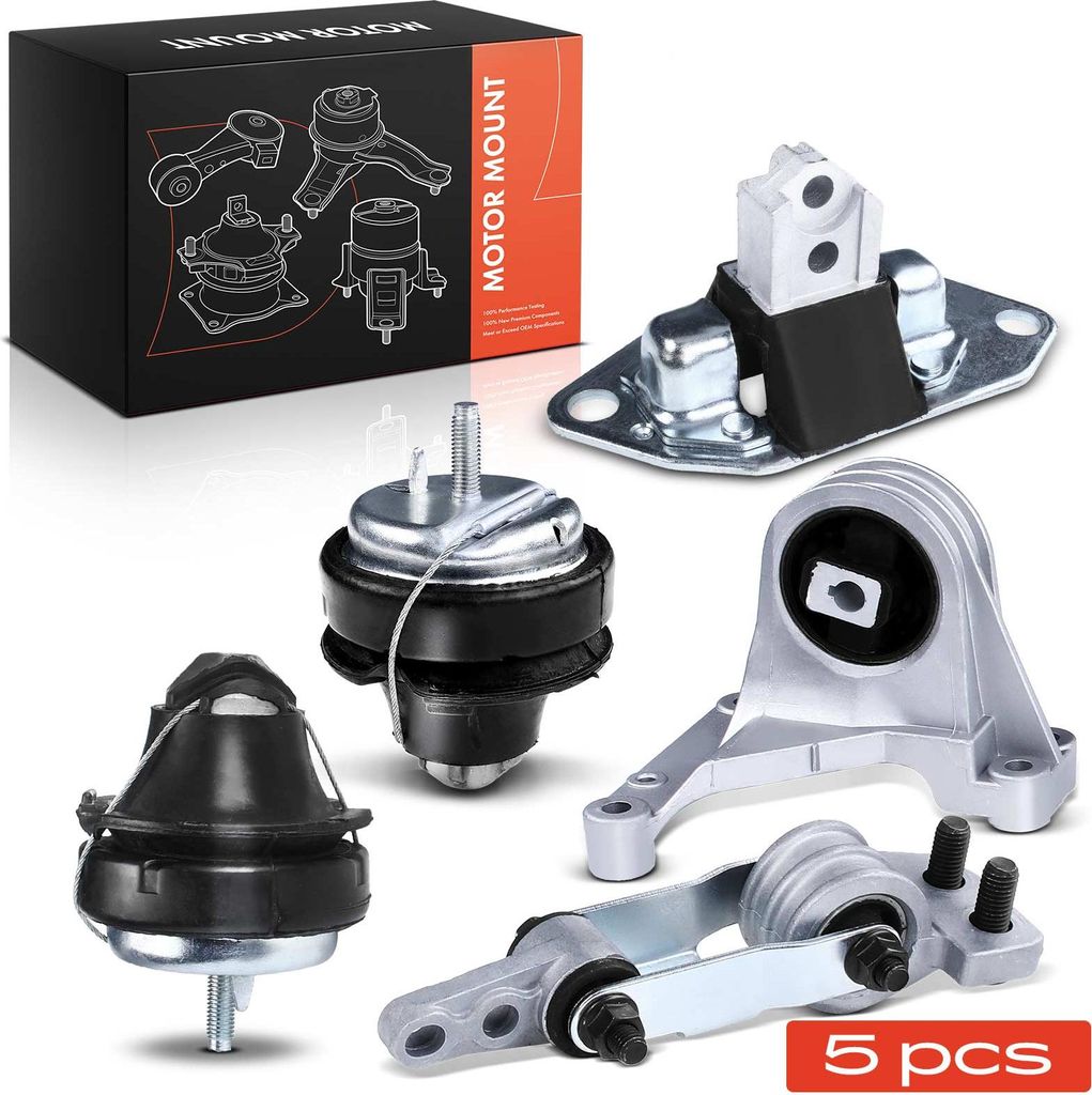 Frankberg 1x Drehmomentstützlager+4x Motorlager Rechts für Volvo S60 I 384 S80 I 184