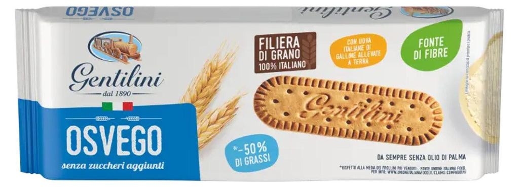 Biscuits sans sucre Osvego, 250 g - Gentilini Image du produit 