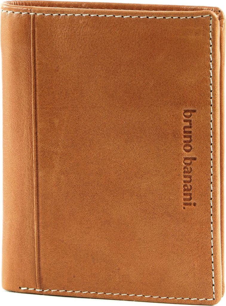bruno banani Leder Geldbörse Wallet Cognac hellbraun