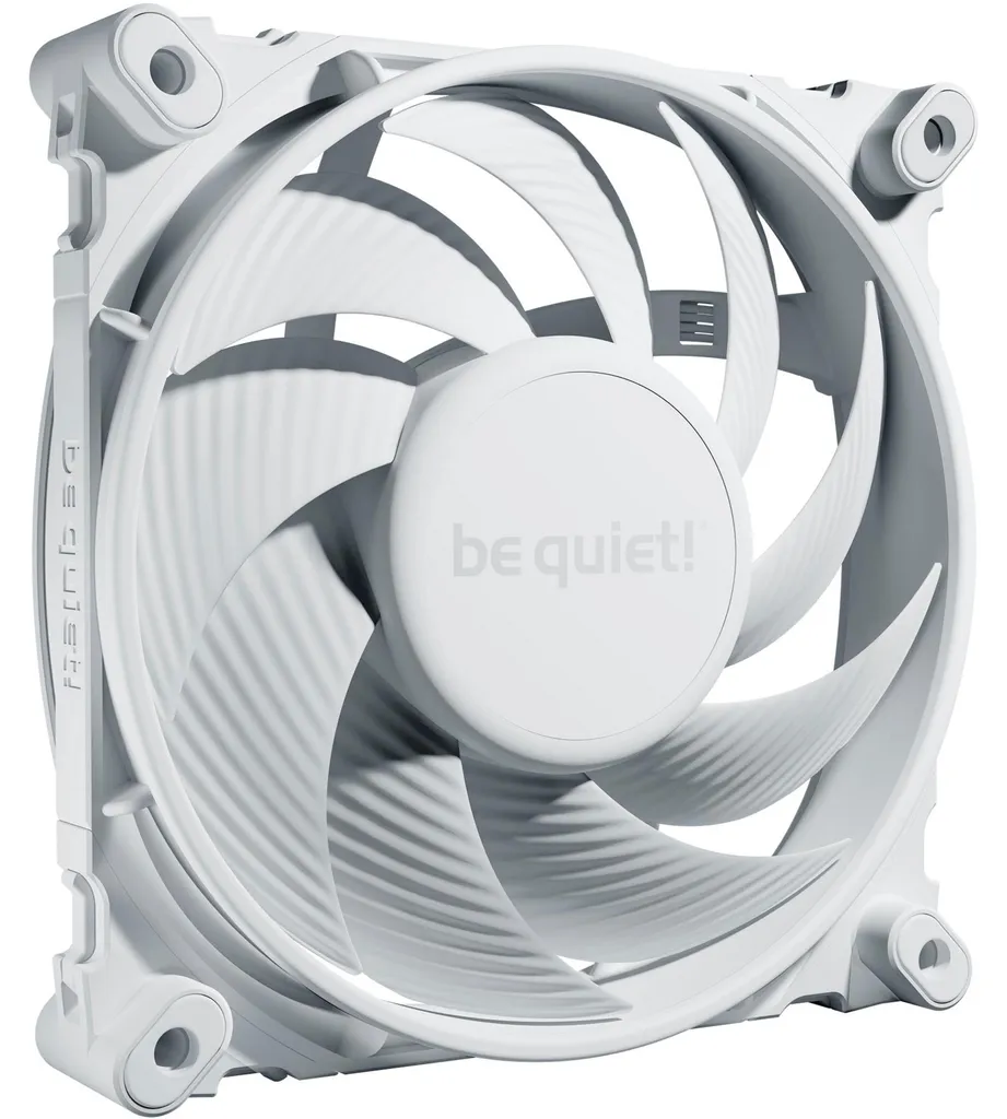 Ventilateur boîtier 120mm Silent Wings 4 White PWM pour PC blanc gaming