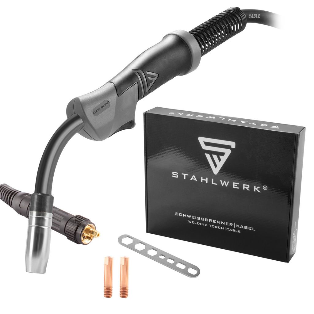 STAHLWERK Schweißbrenner MIG MAG AK15/MB15 5m Schlauchpaket Produktbild 