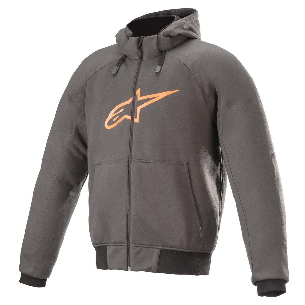 Alpinestars Chrome Sport Motorrad Hoodie, grau/orange, S