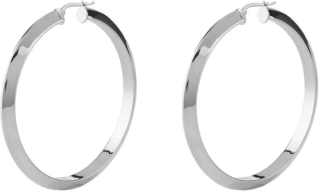 Orecchini Guess Hoops I Did It Again JUBE04193JWRHT/U | Acciaio Silver