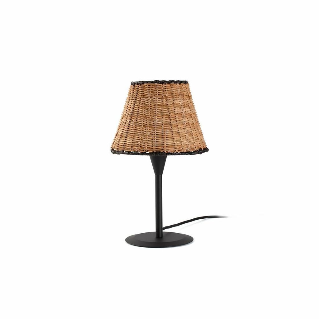 Mini Tischlampe schwarz/rattan SUMBA 64317-71 Produktbild 