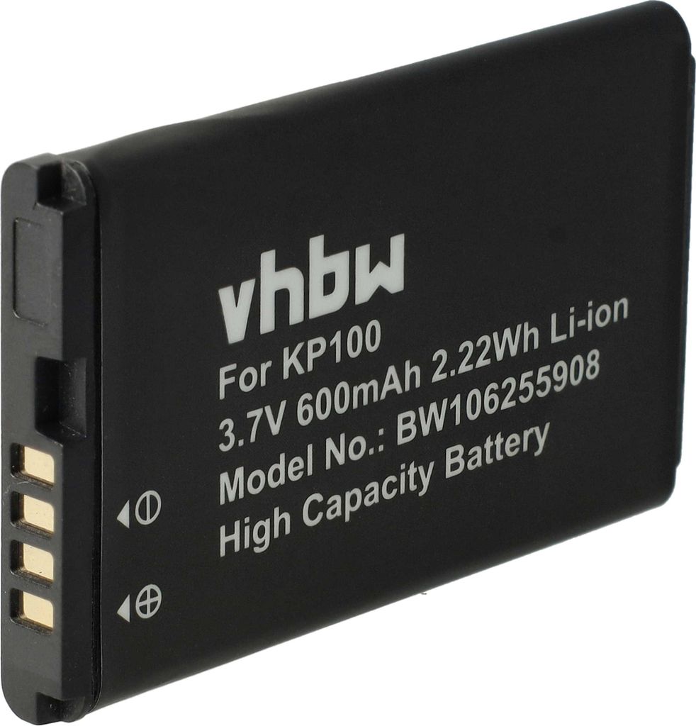 vhbw Akku kompatibel mit LG KP230, UX220, KP235, KP215 Scorpius, KU380, KU385, MS450, KU215 Handy Smartphone Telefon (600 mAh, 3,7 V, Li-Ion)