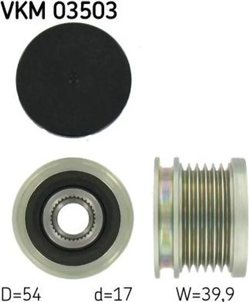 Poulie débrayable alternateur SKF VKM 03503 pour Signum et Vectra
