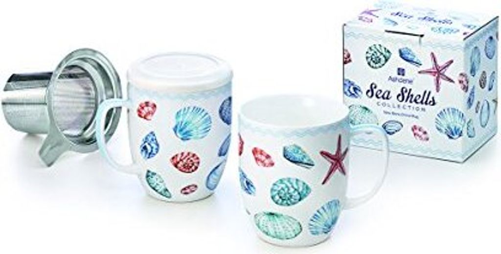 Kräuterteetasse Sea Shells New Bone China, 3-teilig mit Produktbild 