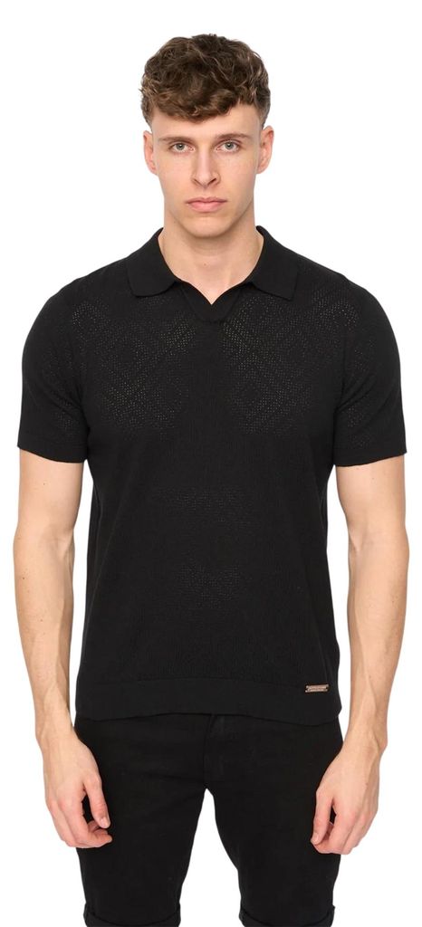 Duck and Cover - "Dedham" Poloshirt für Herren BG2508 (L) (Schwarz)
