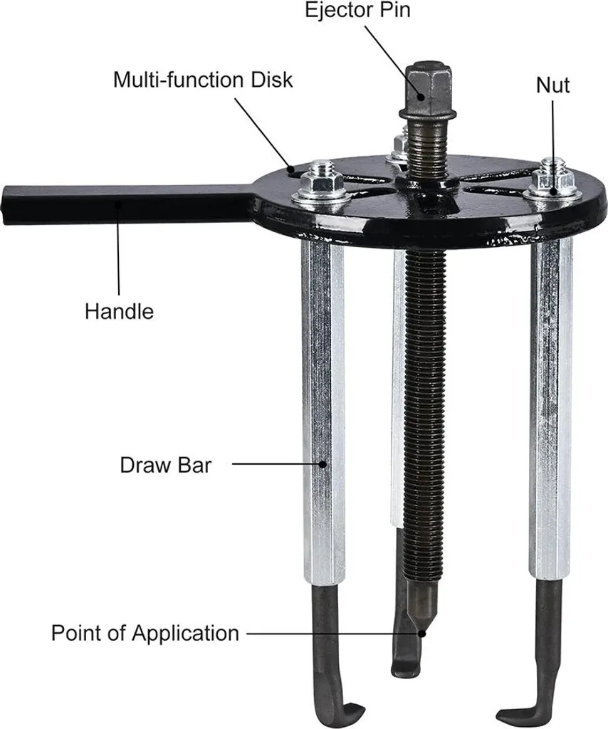 Kit Estrattore Cuscinetti 3 Griffe 21 Pz - Acciaio Professionale - 4