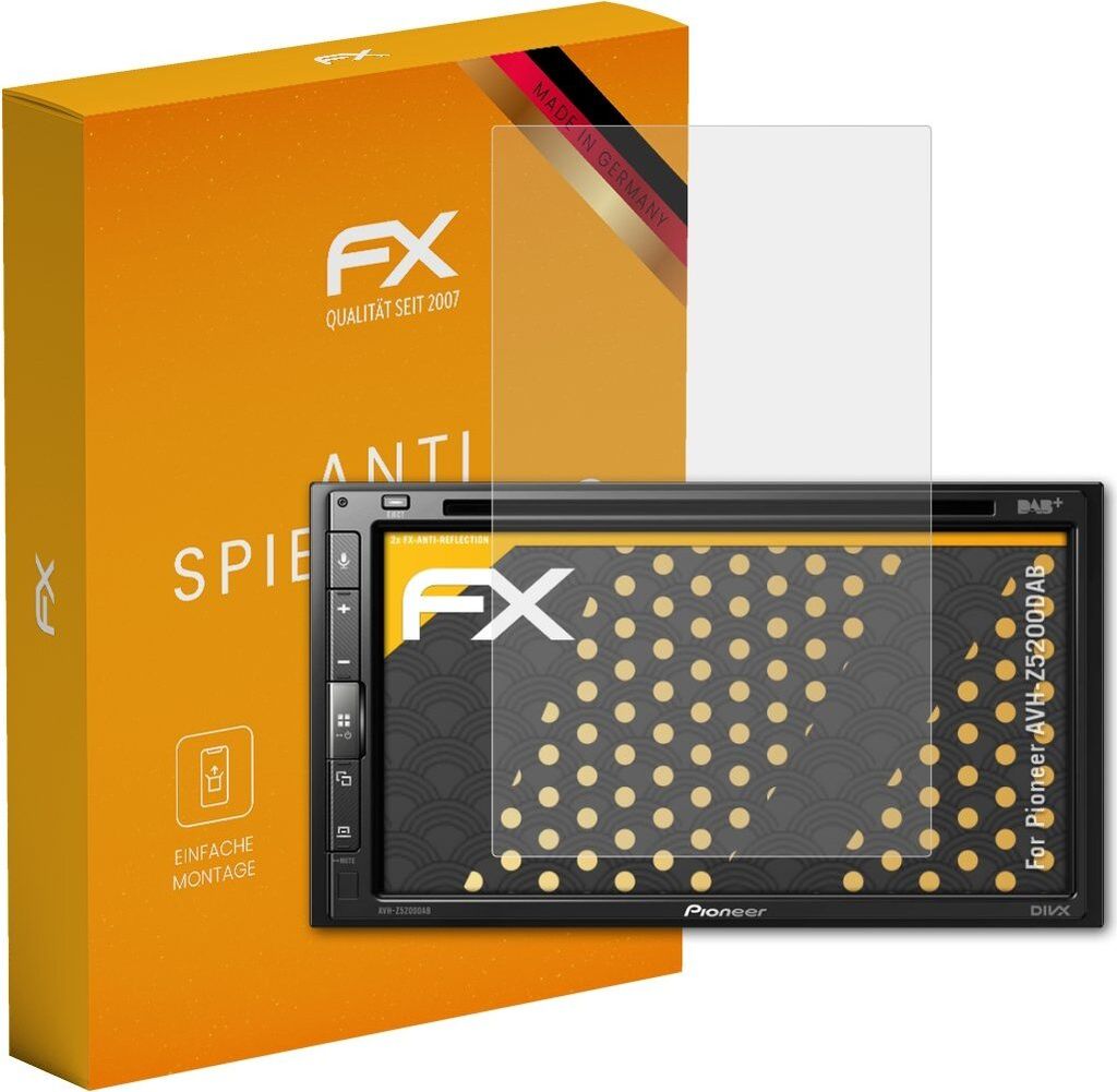 atFoliX FX-Antireflex 2x Schutzfolie kompatibel mit Pioneer AVH-Z5200DAB Displayfolie