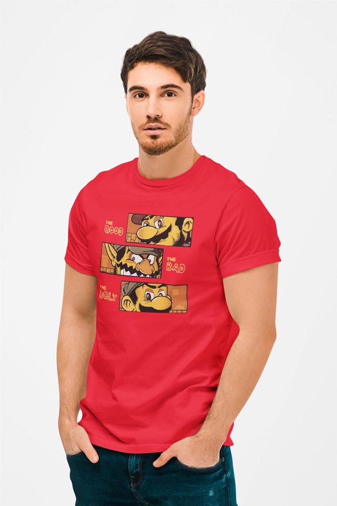 D&B Uni Polo GM00001 SuperMario Rot-Größe L