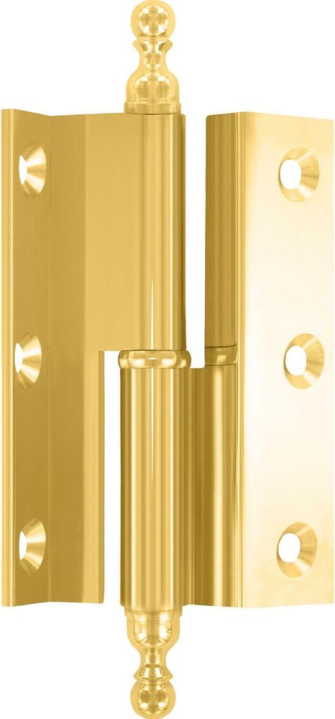 Stil-Möbelband Kröpfung D, Zierkopf 19 links, 50x33 mm, Produktbild 