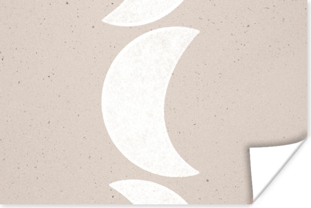 MuchoWow Poster Mond - Pastell - Text - Zitate 30x20 cm - Plakate - Print