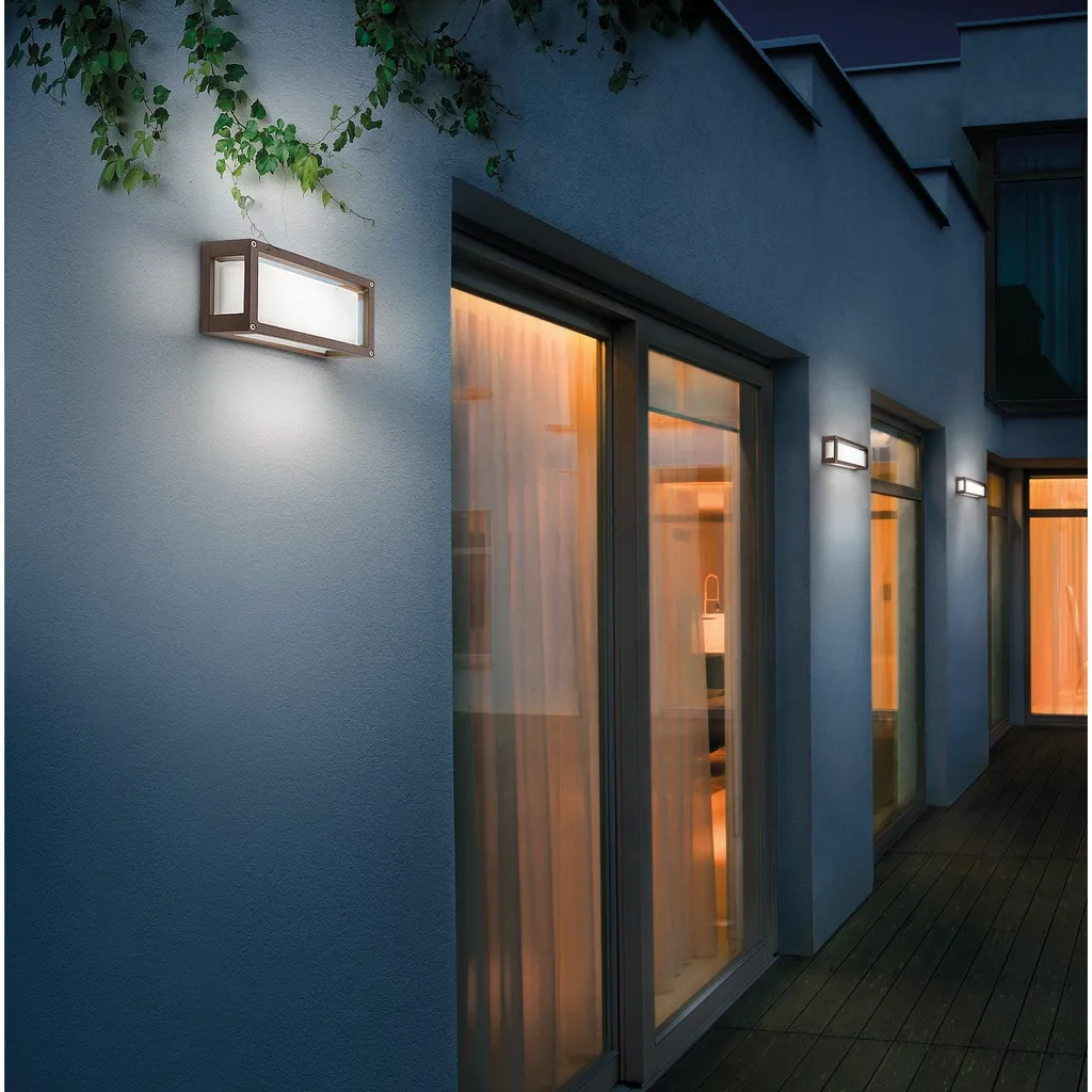 Plafonnier LED Extérieur Design Moderne Blanc Mat IP54 Haute Qualité