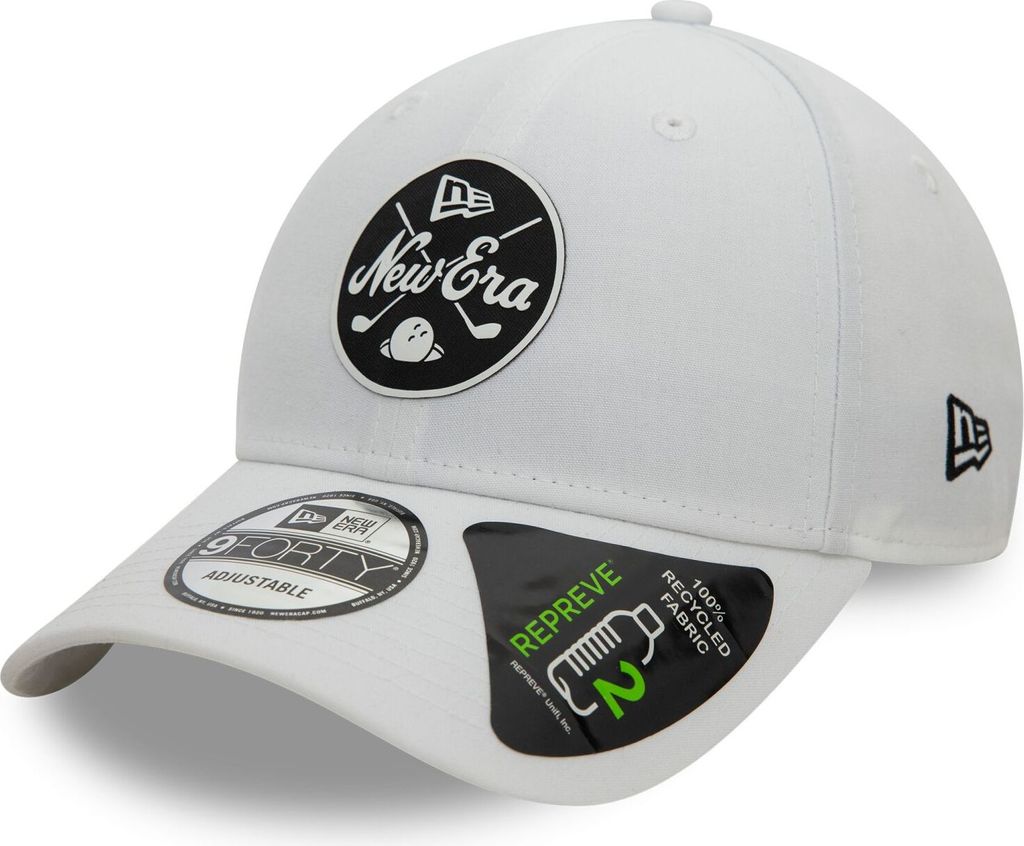 New Era 9Forty Strapback Cap - REPREVE MONO weiß
