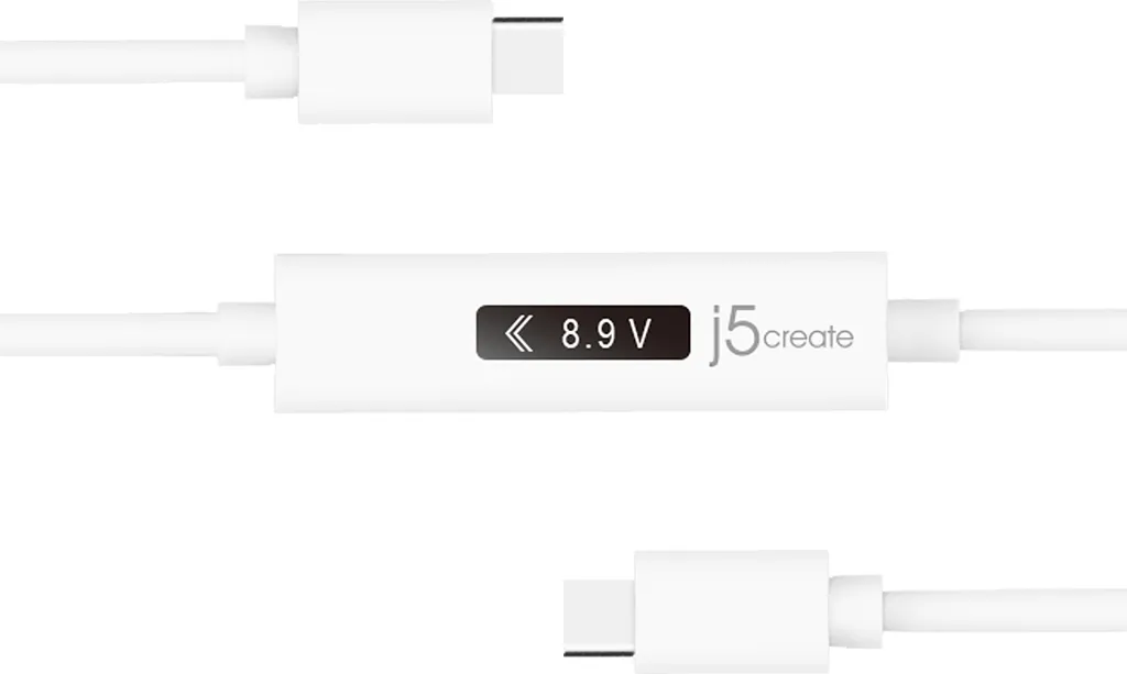 Câble USB-C intelligent j5create JUCP14 avec affichage de la puissance - 6