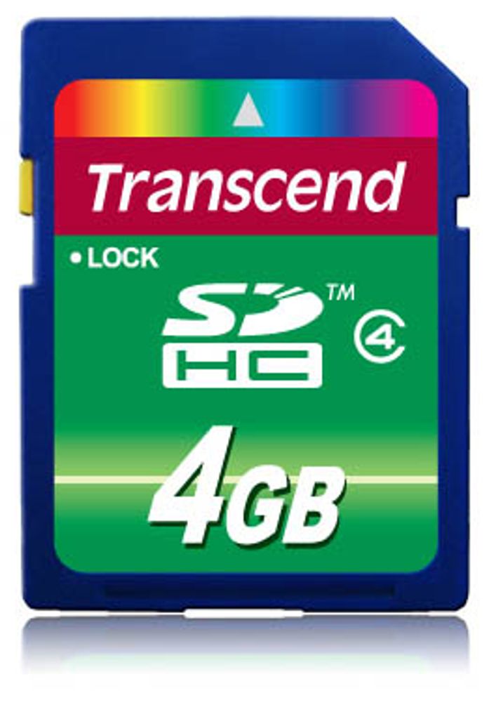Transcend TS4GSDHC4, 4 GB, SDHC, Schwarz Produktbild 