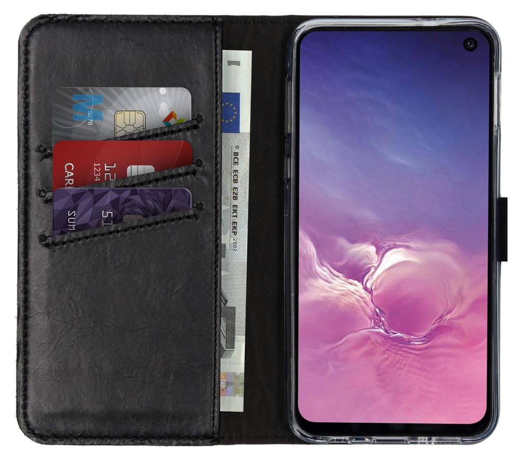 Custodia a libro in vera pelle Selencia per Samsung Galaxy Immagine del prodotto 