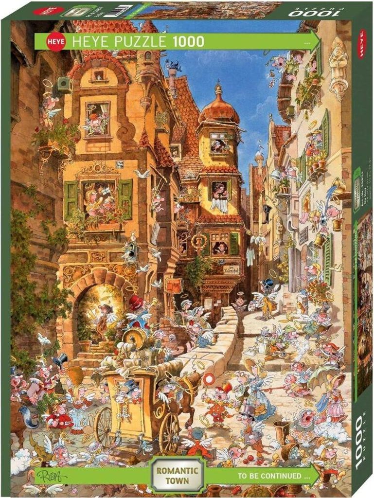 HEYE Puzzle Romantic Town: Am Tag der 1000 Puppen