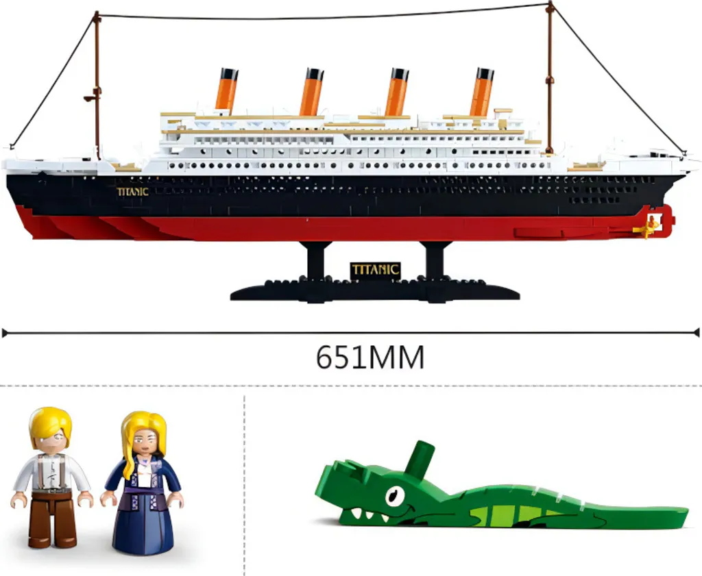 Jeu de Construction Titanic Géant Maquette de Briques à Assembler - 4