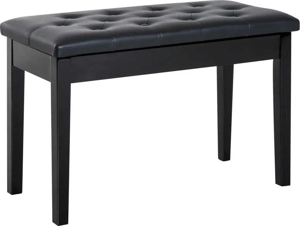 Banc de piano pour musicien 76 cm avec coffre de rangement pratique