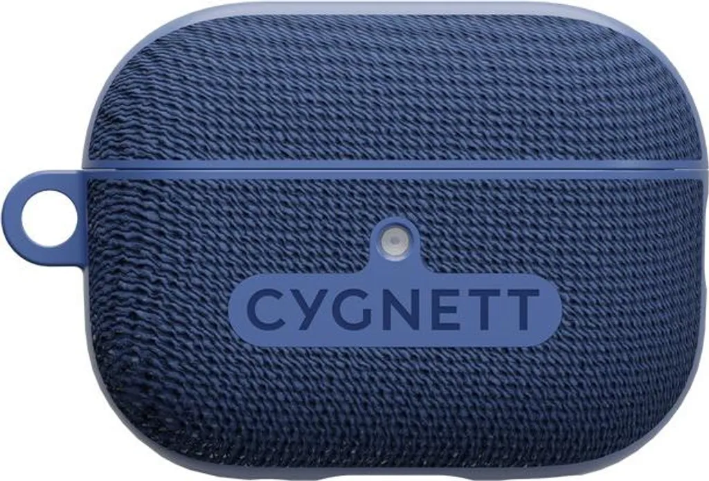Coque de protection AirPods Pro en tissu bleu Cygnett induction Gen 2