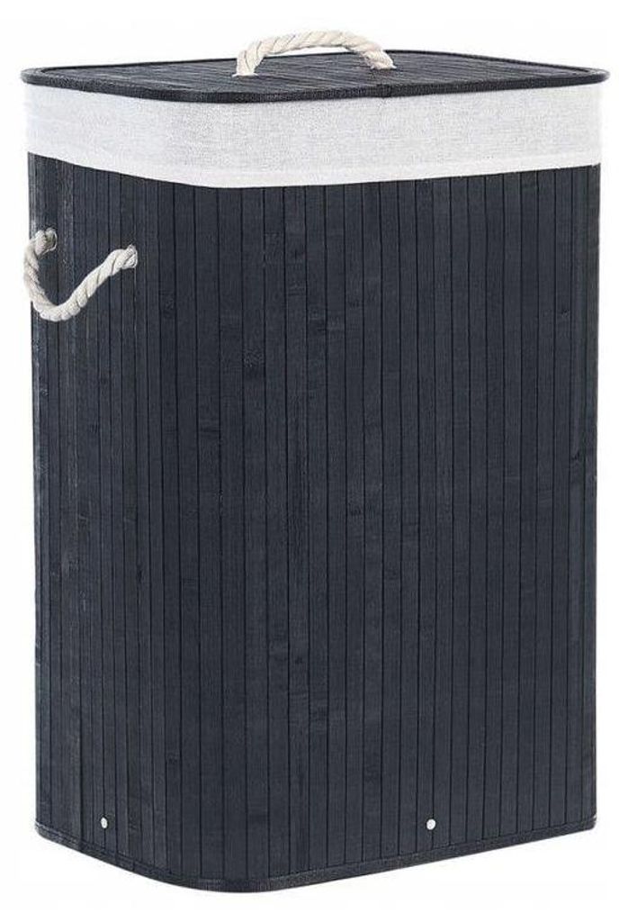 Ekspand | Panier à linge en bambou - Noir - 72 L - avec Image du produit 