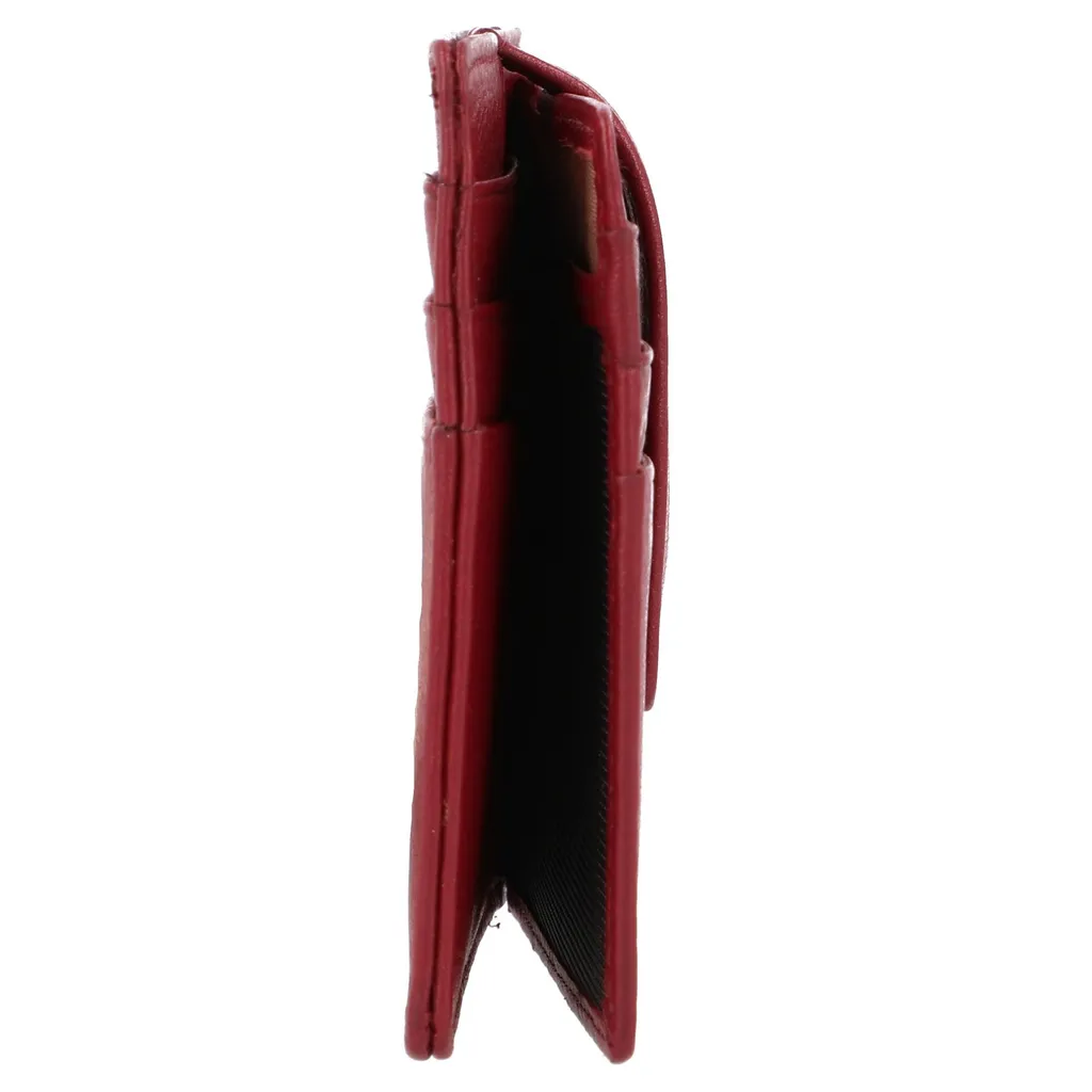 Porta Carte Credito Esquire Oslo Rosso | Sottile RFID Pelle Nappa Premium - 8