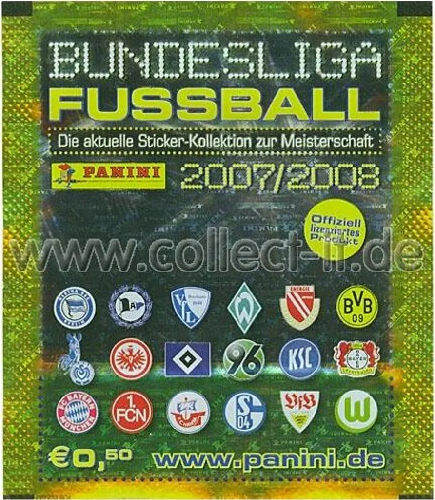 Album Panini Bundesliga 2007/2008 à Compléter avec 498 Stickers
