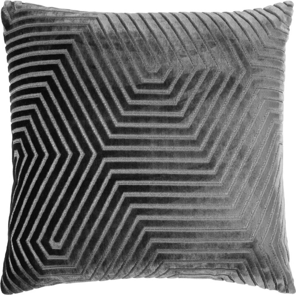 Paoletti - Schnitt - Kissenhülle "Evoke" RV2858 (45 cm x 45 cm) (Holzkohle)
