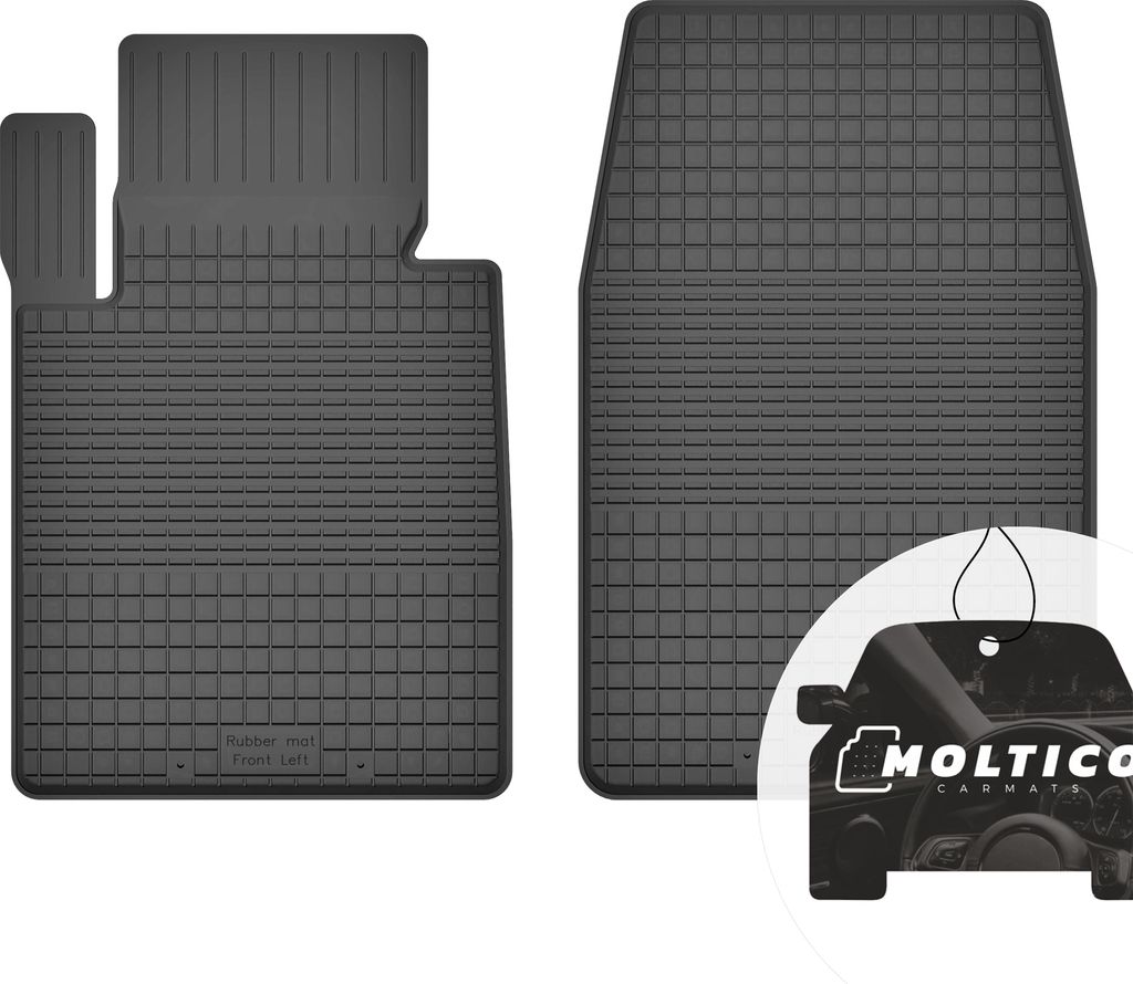 Vorne Gummimatten mit Rand Auto Fußmatten Gummi Automatten Passgenau 2-teilig Set - passend für Jeep Grand Cherokee IV WK2 ab 2010