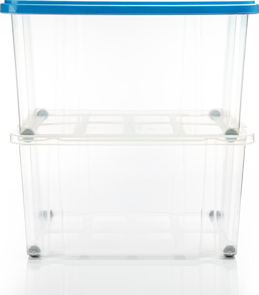 BigDean 4 Stück 60 L Aufbewahrungsbox mit Deckel groß Produktbild 6