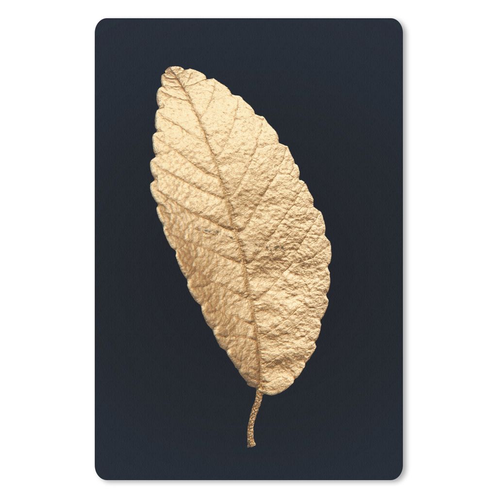 MuchoWow Mauspad Mousepad Schwarz und Gold - Blätter - Schwarz - Pflanzen - Luxus 40x60 cm - Mousepads - Maus Mat - Pad - Mausunterlage - Schrei...