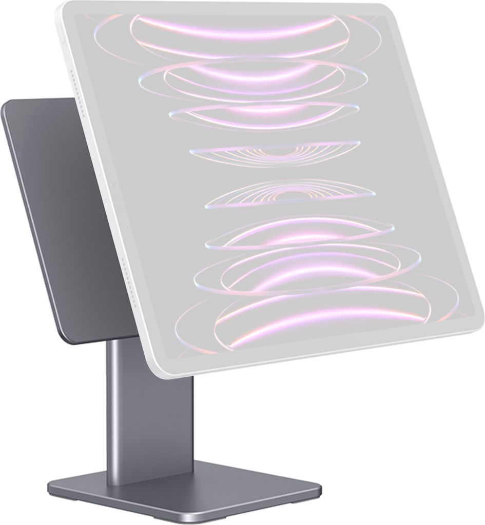 6-in-1-Hub, multifunktionaler magnetischer Staender fuer iPad Pro 11 Zoll, fuer iPad Air 10,9 Zoll, 360¡ã Drehung, 80¡ã Neigung, Kartenleser 4K...