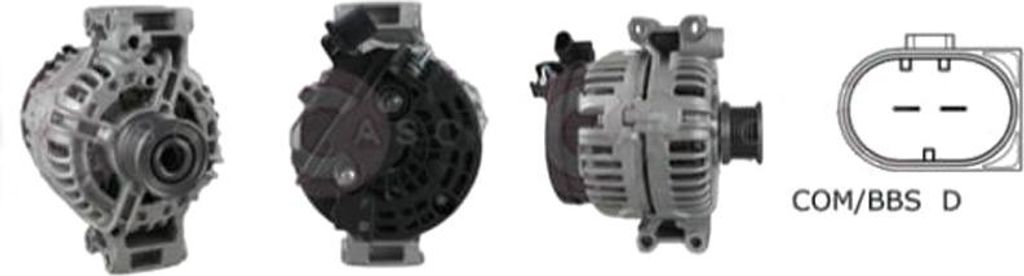 CASCO CAL15280AS Lichtmaschine Generator LiMa 90A 12V für BMW 3 Limousine (E46) 3 Touring (E46) 3 Coupe (E46) 3 Cabrio (E46) 3 Compact (E46)